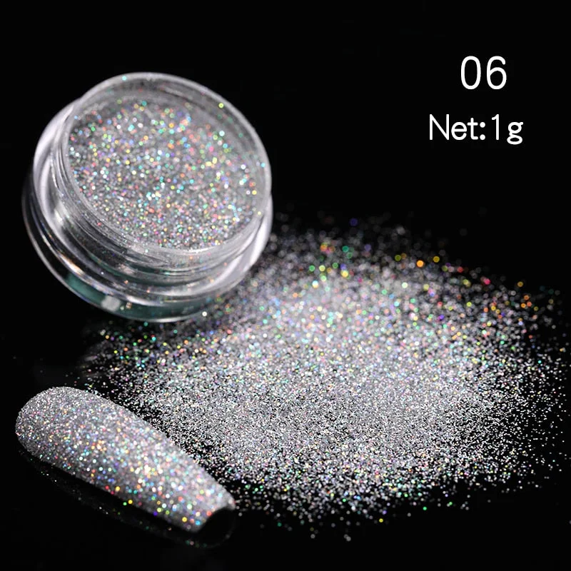 1 Box Sparkly Shinning Nail Sequins Glitter Orange iridescent Powder Flakies Paillette DIY Nail Art Decoration-Nail Inspo
