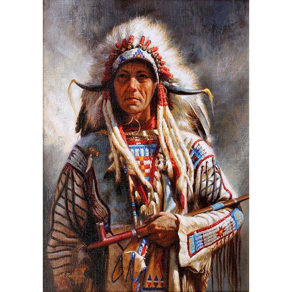 Full Round Diamond Painting Indian (40*30cm)