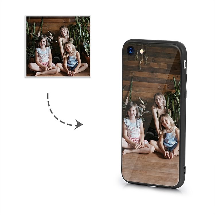 IPhone 7 Custom Photo Protective Phone Case Glass Surface
