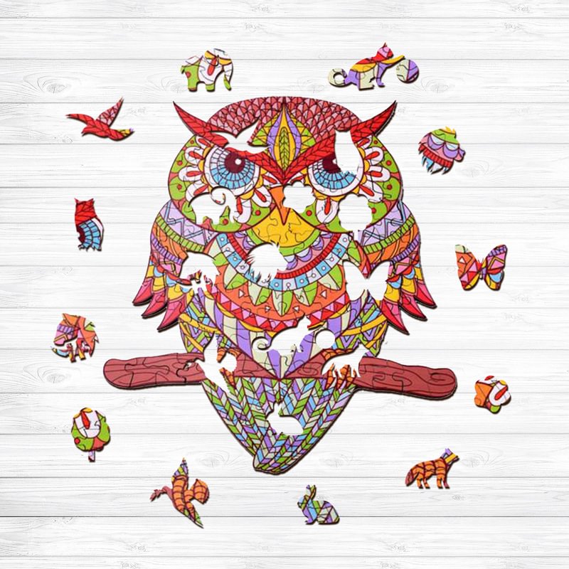 Ericpuzzle™ Ericpuzzle™ Owl Mandala Wooden Puzzle