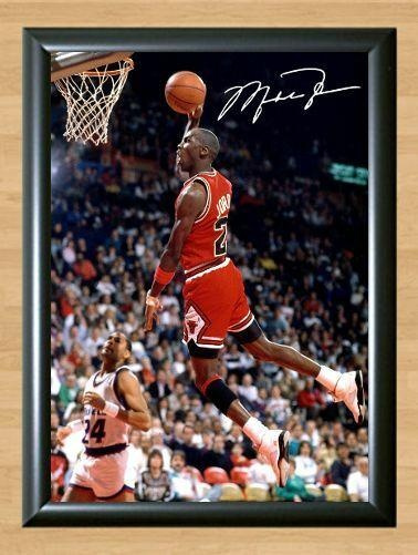 Michael Jordan  in your face  Signed Autographed Photo Poster painting Poster Print Memorabilia A4 Size