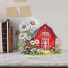 (US Only)Acrylic 2D Flat Print Farm DIY Diamond Painting Tabletop Ornaments Kit Decor