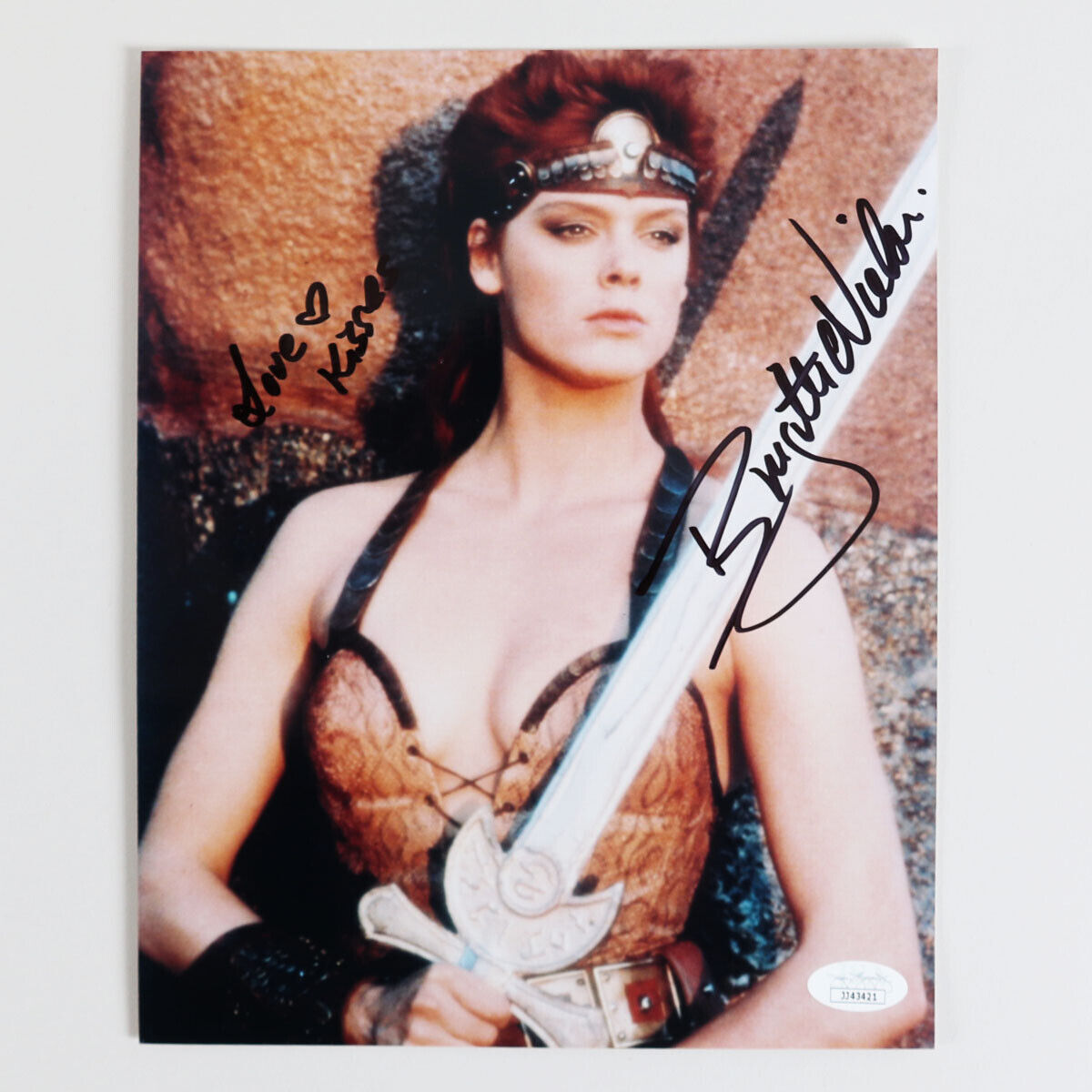 Brigitte Nielsen Signed Photo Poster painting 8x10 Red Sonja - COA JSA