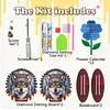 2026 Calendar DIY Diamond Art Kit Indian Wolf Wooden Diamond Painting Calendar