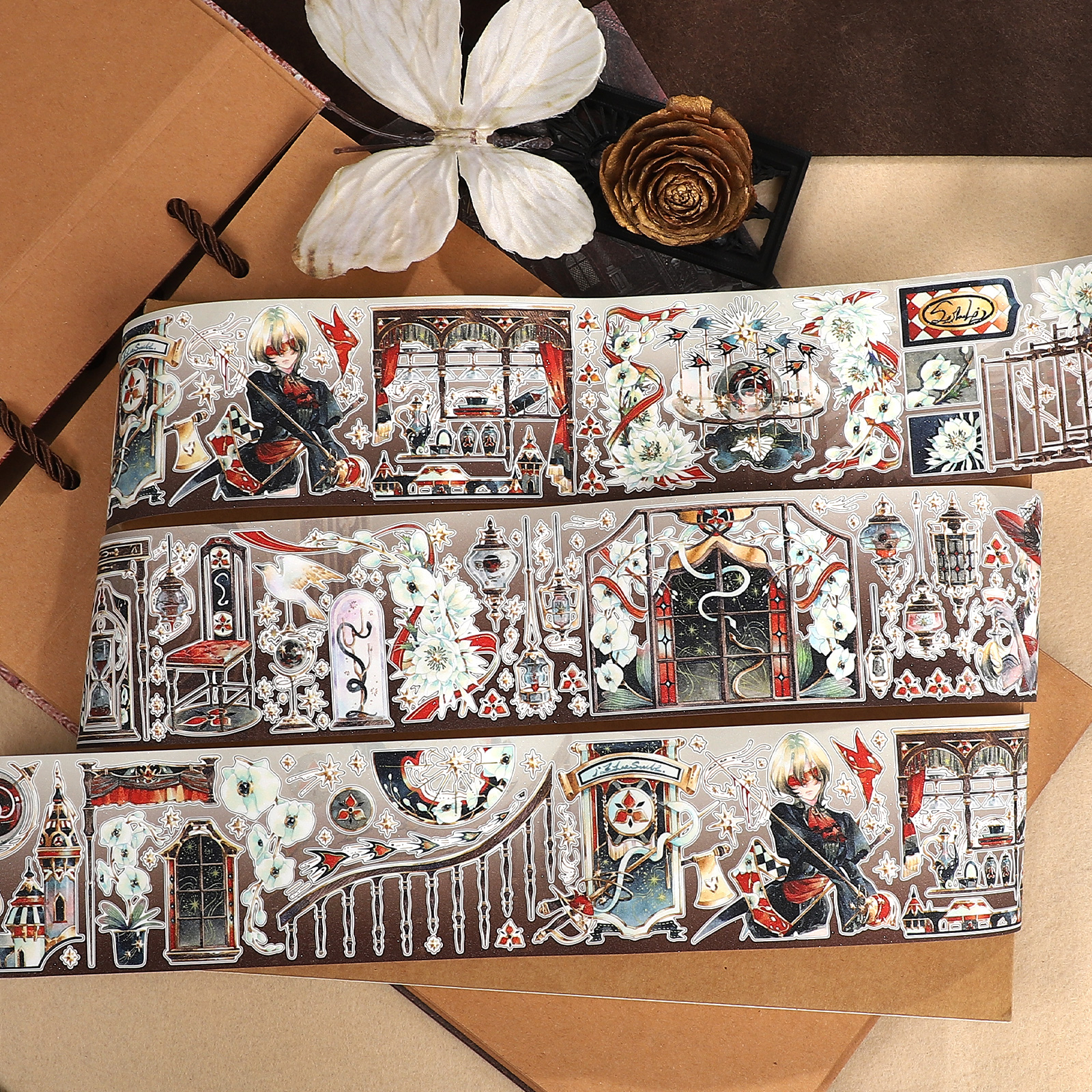 PET 테이프 - 6*500cm 운명의 배신 시리즈 빈티지 캐릭터