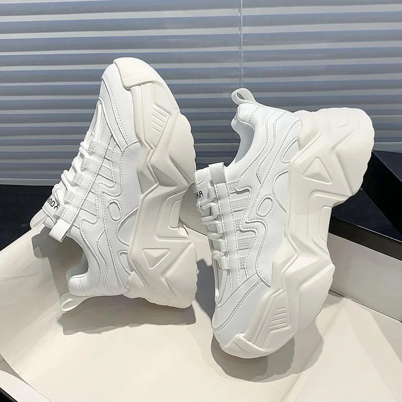 Brand Design Trendy White Women Dad Shoes Summer Chunky Sneakers Platform Casual Shoes Fashion Women's Sneakers Classic Trainers