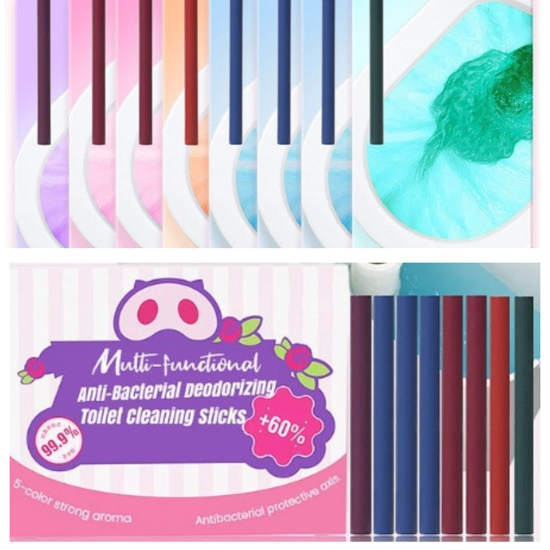 Multi-functional Anti-Bacterial Deodorizing Toilet Cleaning Sticks