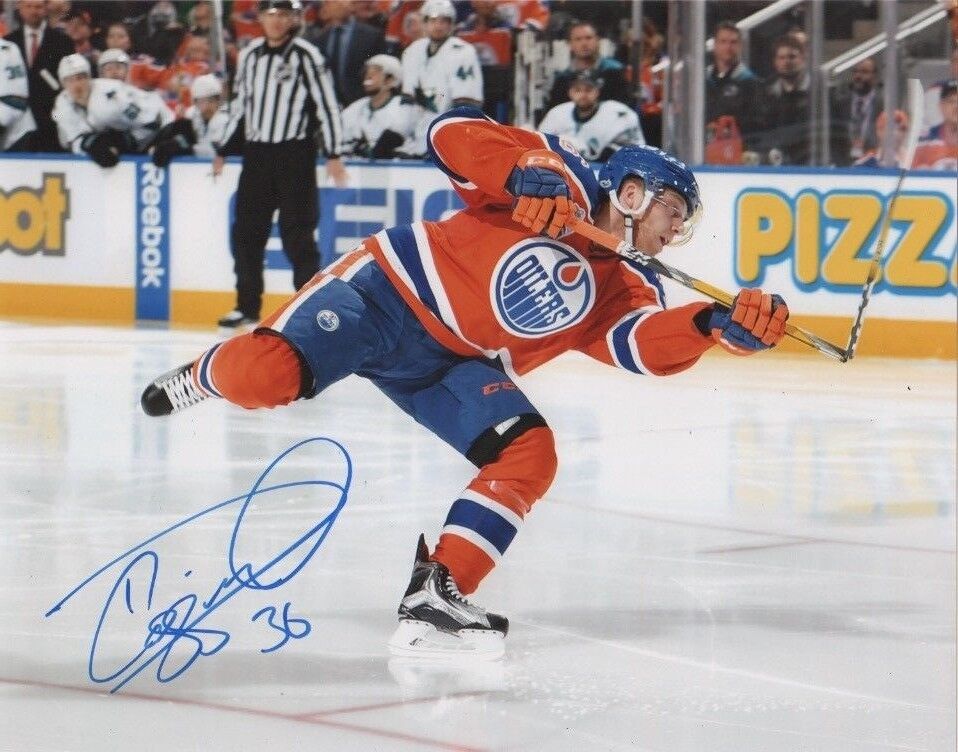 Edmonton Oilers Drake Caggiula Autographed Signed 8x10 Photo Poster painting NHL COA A4