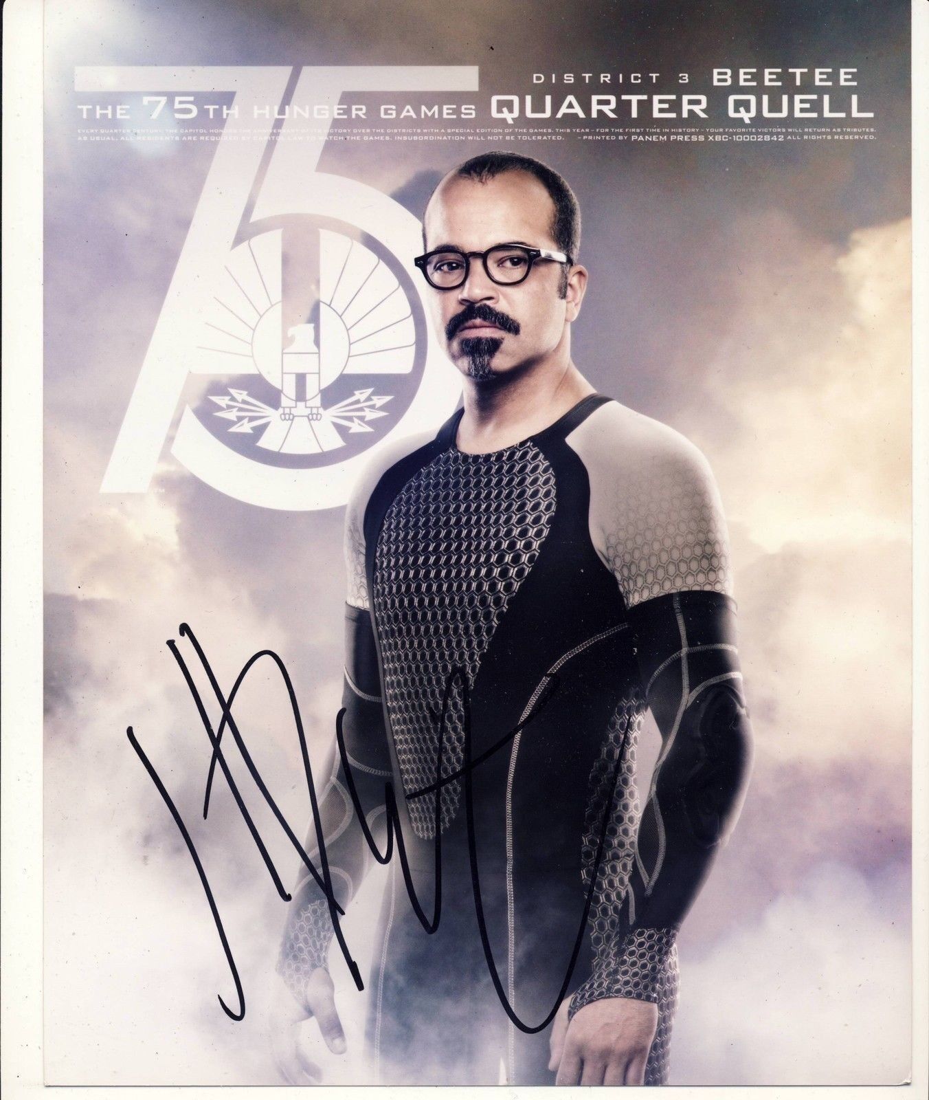 Jeffrey Wright Autograph THE HUNGER GAMES Signed 10x8 Photo Poster painting AFTAL [7036]