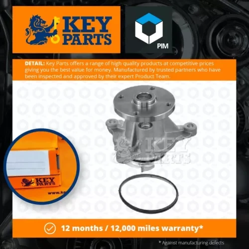 Dronehint Water Pump fits HYUNDAI i20 GB, PB 1.2 2012 on G4LA Coolant KeyParts 2510003010 Parts