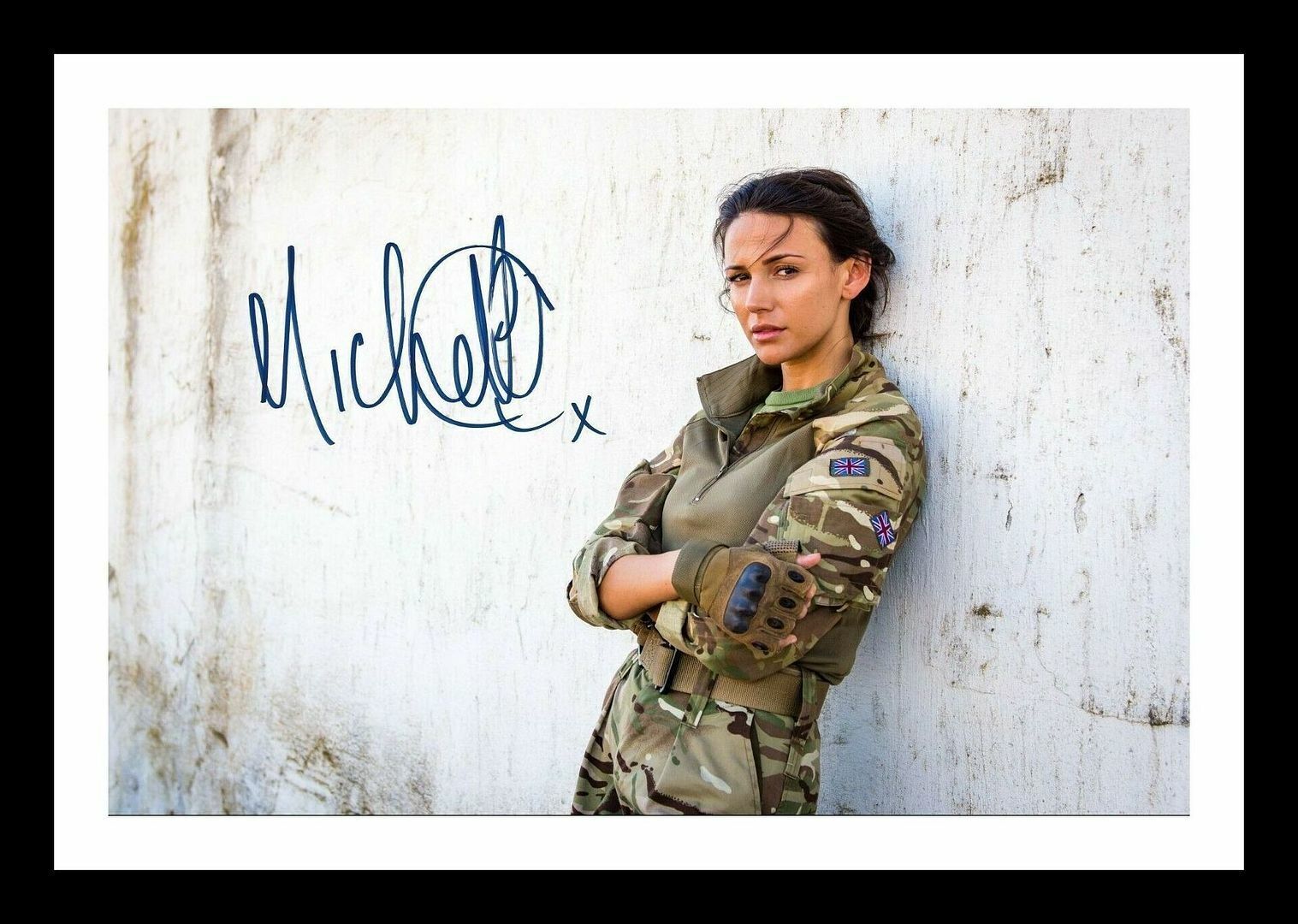 Michelle Keegan - Our Girl Autograph Signed & Framed Photo Poster painting