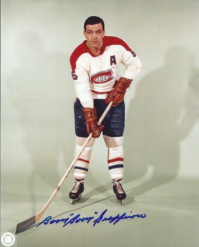 Boom Boom Geoffrion Signed - Autographed Montreal Canadiens 8x10 inch Photo Poster painting