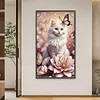 Flowers Cat - Diamond Painting - Full Round Drill (Canvas|40*70cm)