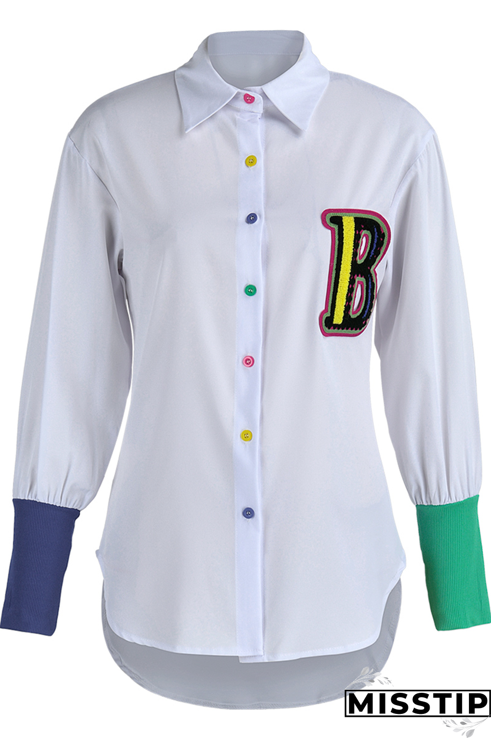 Black Casual Print Patchwork Turndown Collar Shirt Dress Dresses