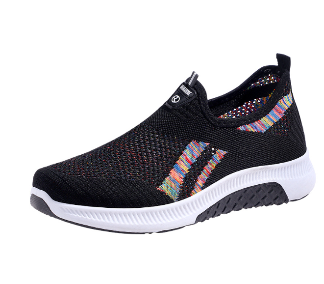 Women's Running Shoes Fly Woven Breathable Women's Shoes Soft Soles Trend Sneakers Women