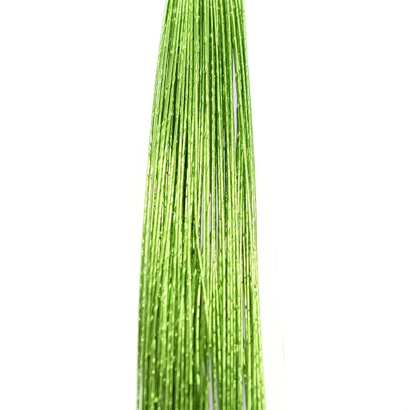 25Pcs 80cm Long Stocking Flower Iron Wire Used For DIY Nylon Flower Making Floral Wire Ronde Flower Material Accessory 0.46mm