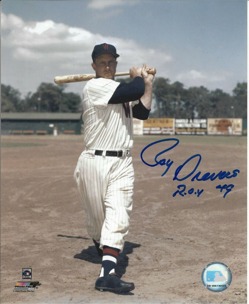 Roy Sievers autographed 8x10 Washington Senators   #S583