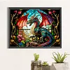 Dragon Glass Painting-Paint By Numbers Acrylic Painting 40*30CM(HOT)