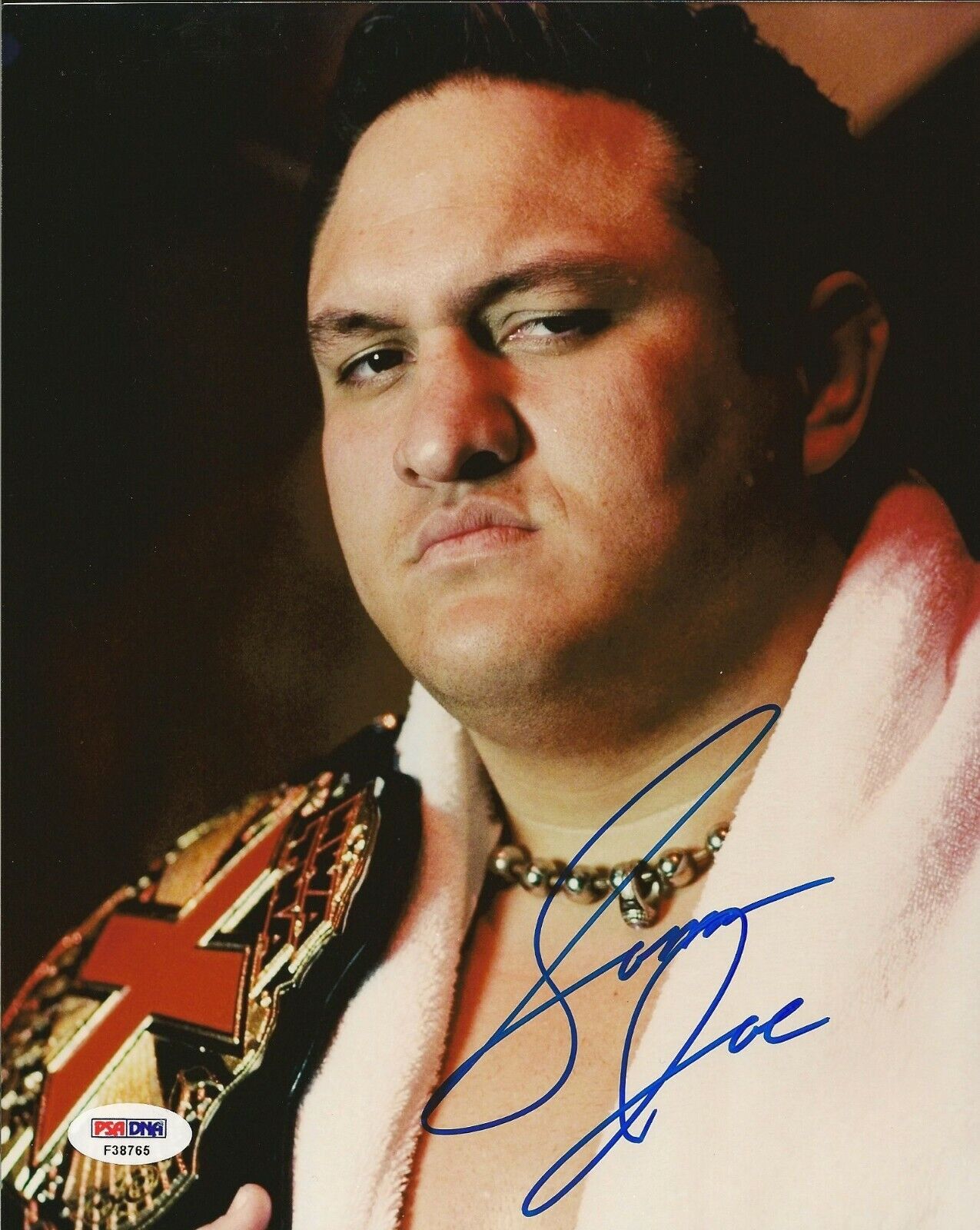 Samoa Joe Signed WWE TNA 8x10 Photo Poster painting PSA/DNA COA Picture Autograph Wrestling Belt