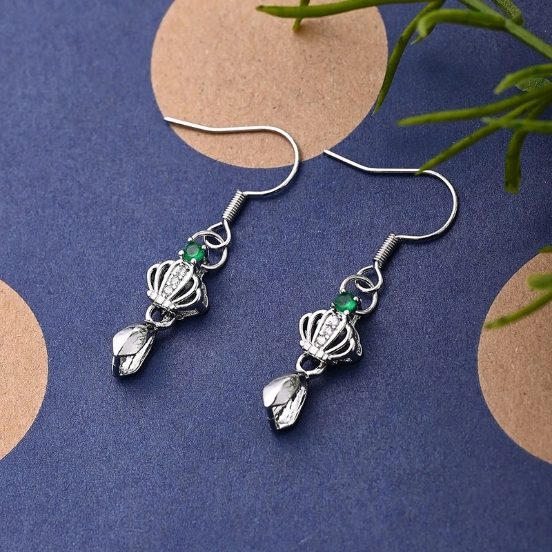 1 Pair/Package 34x18mm 35x18mm 36x18mm Copper White Gold Plated Leaves Heart Shape Crown Polished Hook Earring Findings Earring Findings