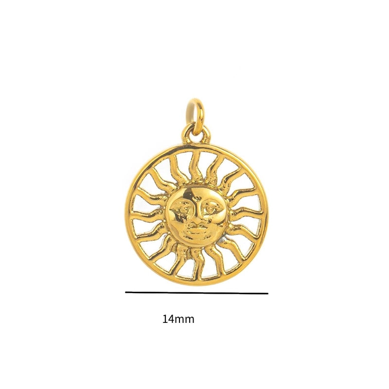 1 Piece 5*15mm 304 Stainless Steel Zircon Geometric Polished Pendant Chain Jewelry Accessories