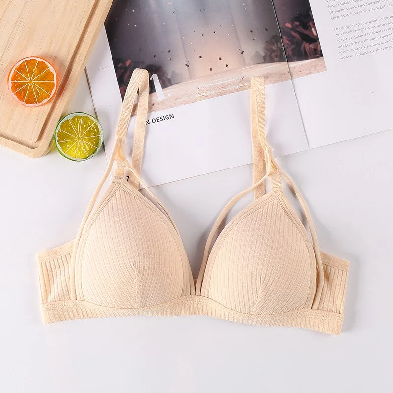 Fashion Sexy Bras for Women Push Up Lingerie Cotton Seamless Bra Bralette Wireless Brassiere Female Underwear Intimates Solid