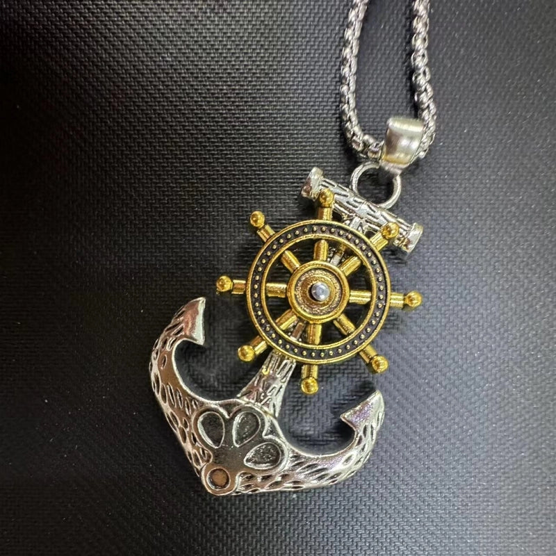 Hip-Hop Anchor Alloy Men's Pendant Necklace