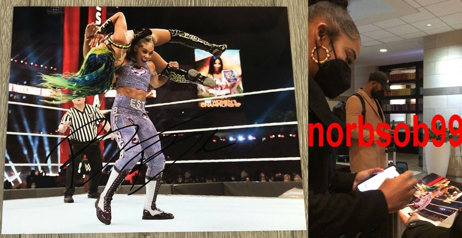 BIANCA BELAIR SIGNED AUTOGRAPH WWE RAW EST 8x10 Photo Poster painting M w/EXACT PROOF