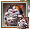 Cat-Full Embroidery 3 Strands 11CT Stamped Cross Stitch-40*40CM