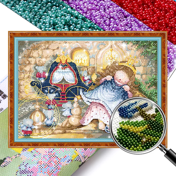 Cinderella (66*51cm) 9CT Bead embroidery gbfke