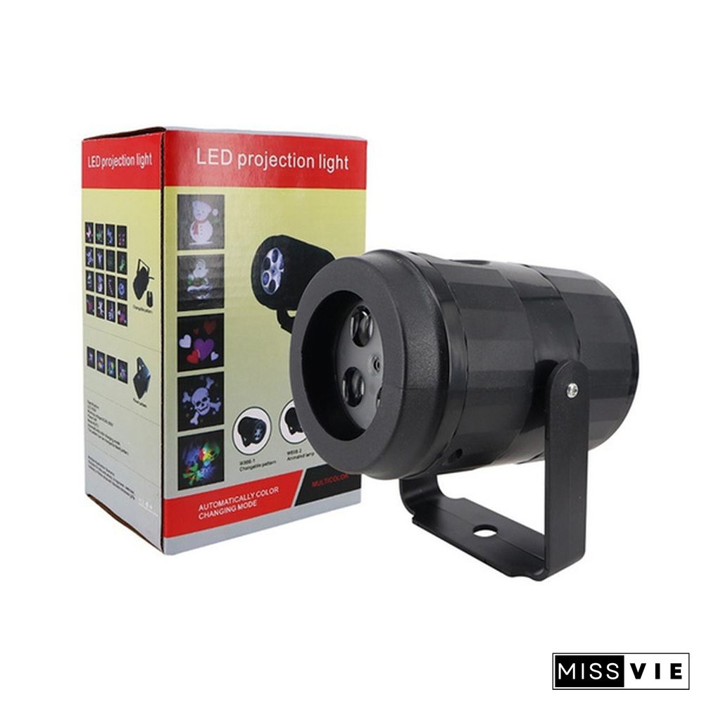 New Fashion Halloween Christmas Projector Lights, Outdoor Holiday Decorations,Halloween Led Projector Lights, 16 Patterns Waterproof Xmas Snowflake Snow Light, Party Garden Laser Projection Lamp