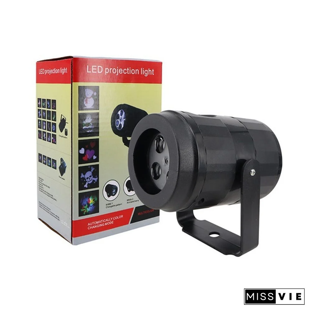 New Fashion Halloween Christmas Projector Lights, Outdoor Holiday Decorations,Halloween Led Projector Lights, 16 Patterns Waterproof Xmas Snowflake Snow Light, Party Garden Laser Projection Lamp