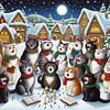 (Multi-Style) Christmas Animal-11CT Stamped Cross Stitch 50*50cm/19.69*19.69in tapestrymarket