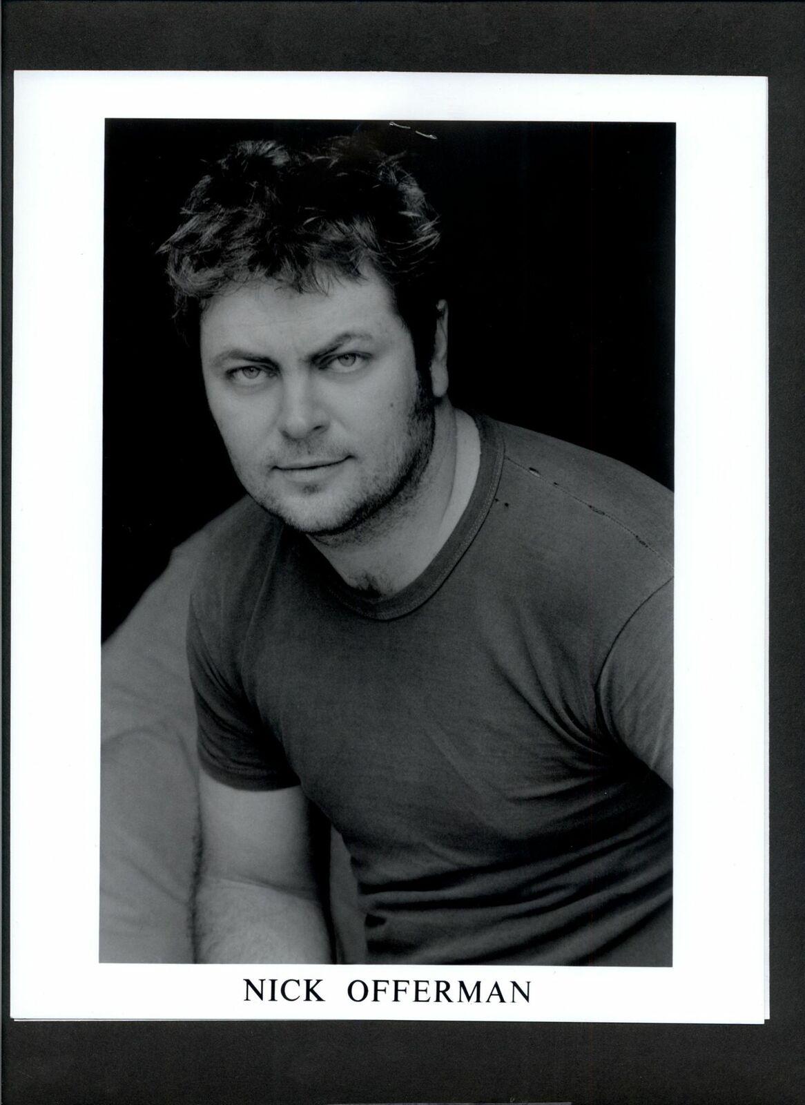 Nick Offerman - 8x10 Headshot Photo Poster painting with Resume - Parks and Recreation