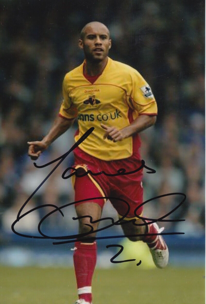 WATFORD HAND SIGNED JAMES CHAMBERS 6X4 Photo Poster painting 1.