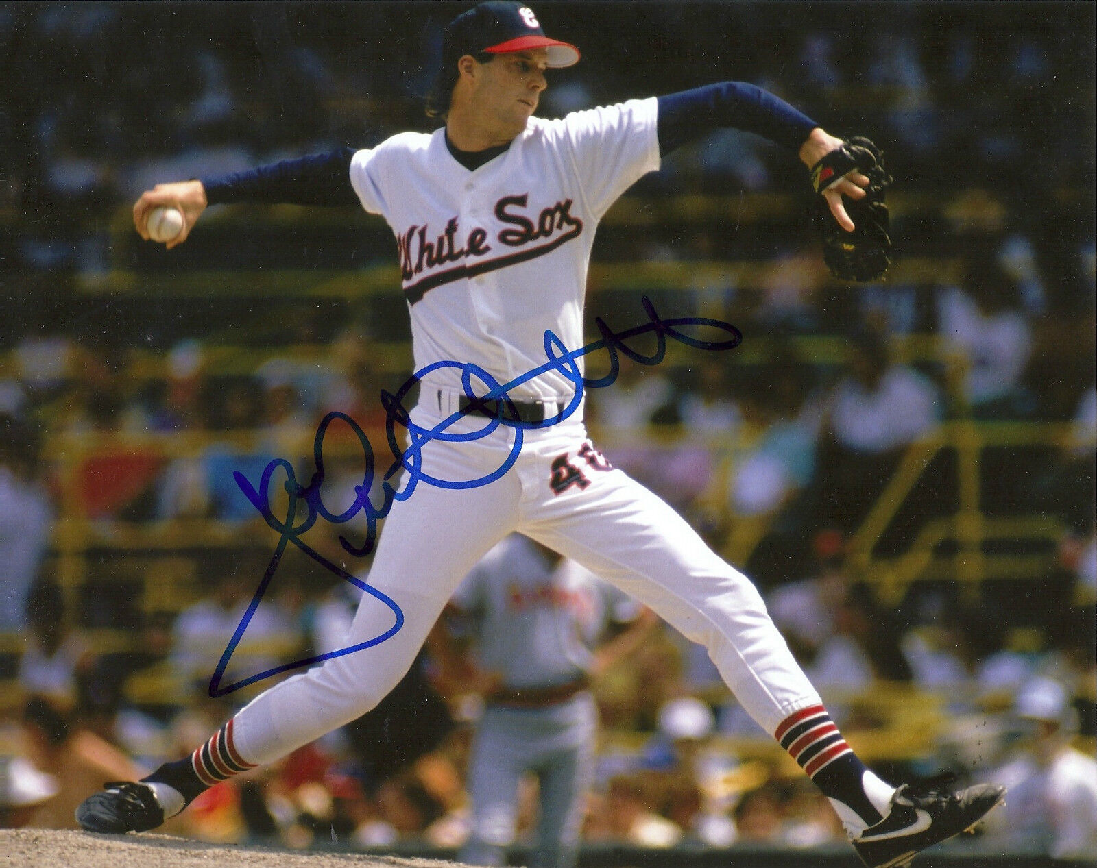 JACK MCDOWELL 'CHICAGO WHITE SOX' 1993 AL CY YOUNG SIGNED 8X10 PICTURE *COA 1