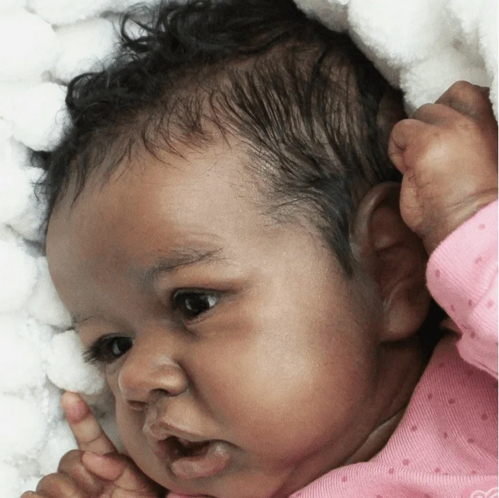  [Heartbeat & Sound] Black 20''Reborn Lover Chaya Reborn Toddlers Weighted Baby Doll Girl Toy - Reborndollsshop®-Reborndollsshop®