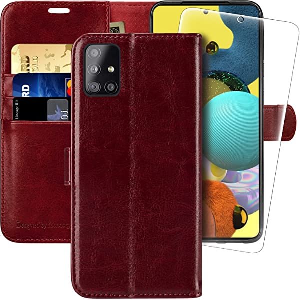 MONASAY Samsung Galaxy A51 4G Wallet Case [4G Version]