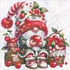 (US Only)Gnome Design DIY Bead Embroidery Kit 40x39cm 9CT Cross Stitch Kit for Home Decor