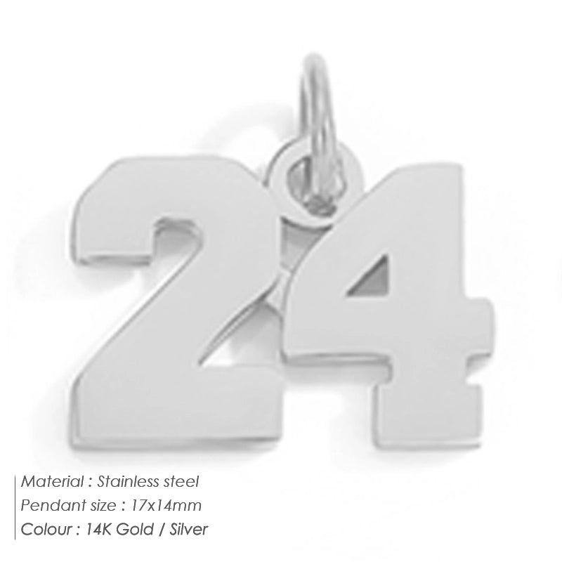 1 Piece 14*17mm 8 * 14mm 304 Stainless Steel 14K Gold Plated Number Pendant Jewelry Accessories
