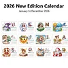 2026 Girls DIY Diamond Painting Paper Desk Calendar for Home Living Room