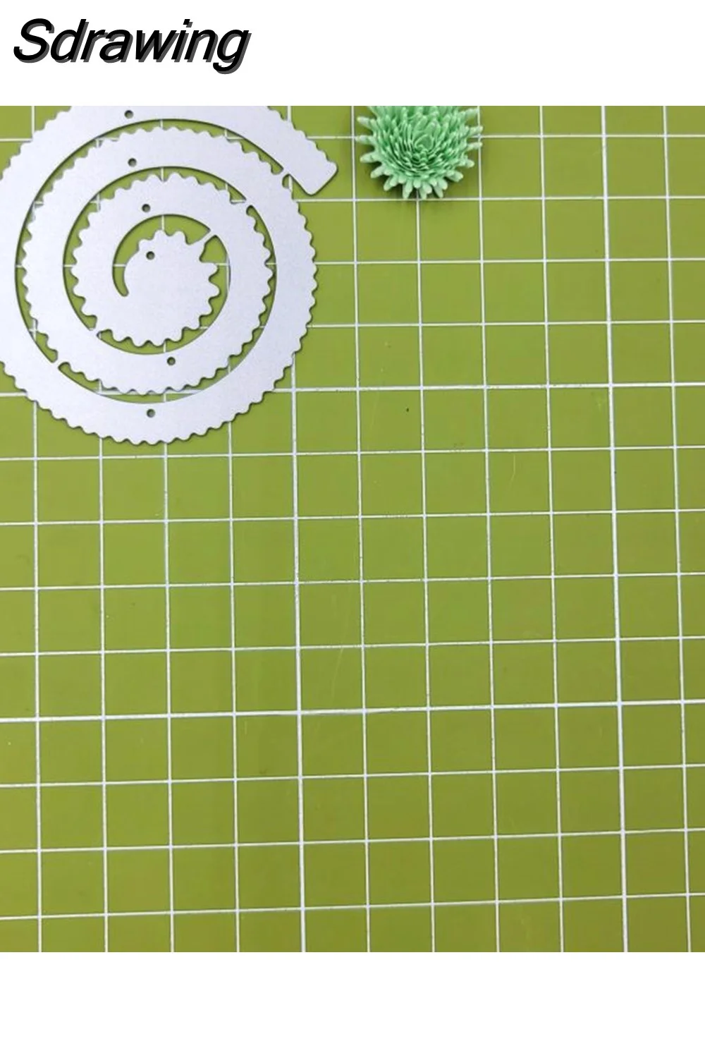 Sdrawing Styles of Spiral Flower Metal Cutting Dies for Scrapbooking DIY Album Educational Embossing Greeting Card Die Cuts 2023 New