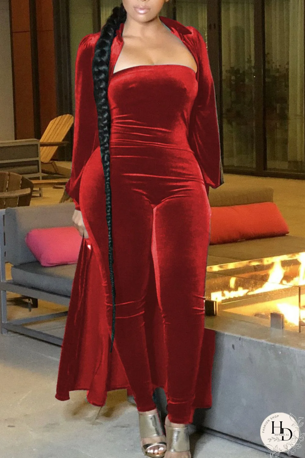 Black Green Casual Solid Peter Pan Collar Long Sleeve Two Pieces