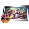 (70*40cm)Christmas Snowman - Full Round Drill Diamond Painting