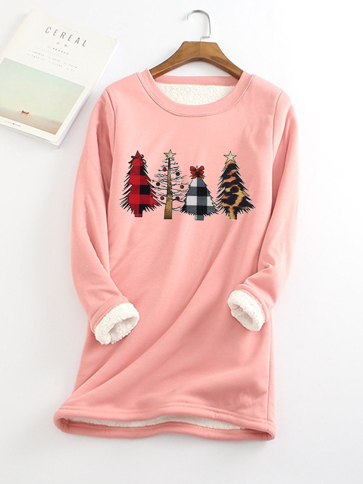 Women Long Sleeve V-neck Graphic Floral Printed Top