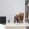 (US Local)5D DIY Special Shape Diamond Painting Desk Ornament Gorgeous Animal Decor Kit
