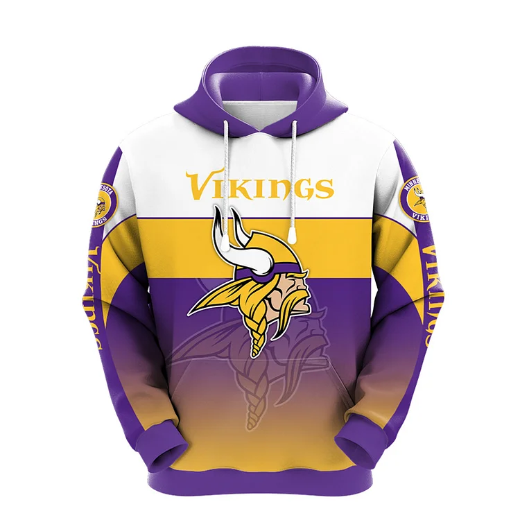 Minnesota Vikings
3D Printed Hooded Pocket Pullover Hoodie