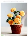DIY Handmade Twist Stick Craft Small Potted Plants Chenille Stems Craft Pipe Cleaners Gift Decor Set