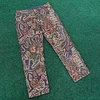 Trendy hip-hop casual artistic pattern trousers