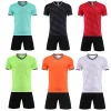 High-End Quick-Drying Polyester Soccer Wear Customizable Short-Sleeved Training Suit Set with OEM Service Available